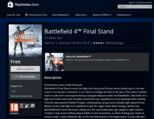bf4 final stand gratis playstation 1