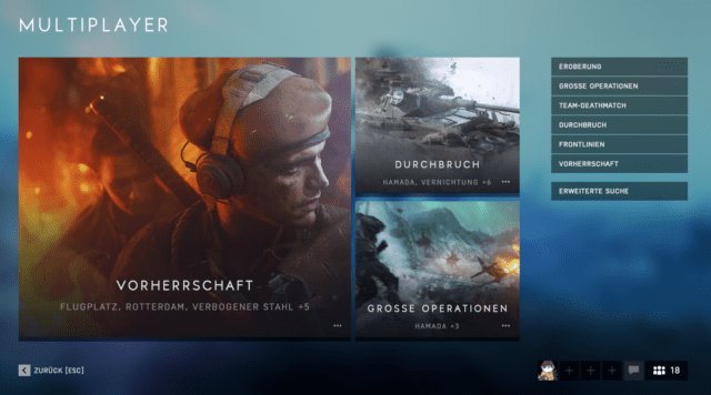 battlefield v gamemode spezifische server sind online