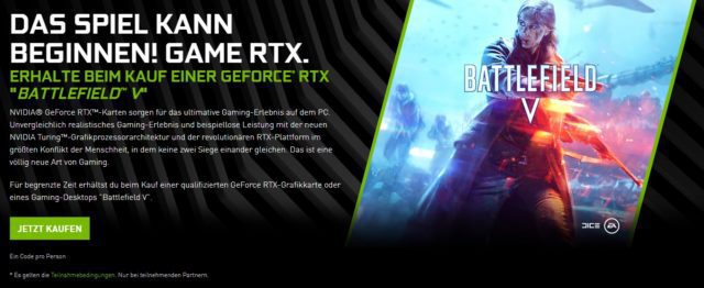 Erhalte Battlefield V beim Kauf einer GeForce RTX Grafikkarte 3 battlefield v rtx promo