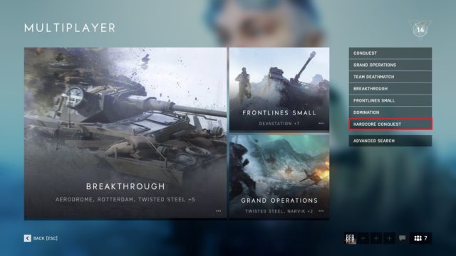 Battlefield V: Changenotes zum heutigen TTK Update 4 battlefield v hardcore conquest
