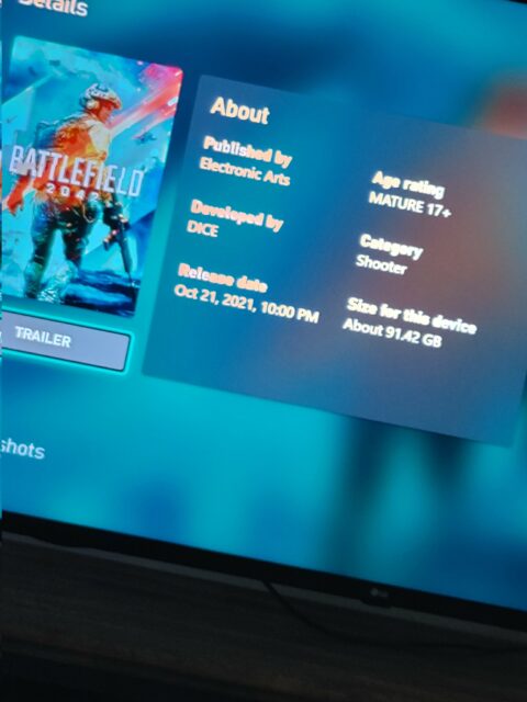 Battlefield 2042 Download Size Xbox ERSB