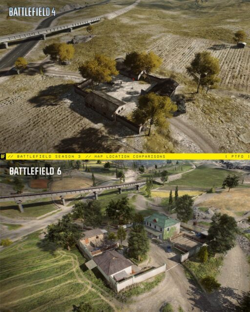 Battlefield 6: Golmud Railway - DICE bringt den BF4-Klassiker gigantisch zurück (inkl. Bildvergleich) 5 Battlefield 6 Battlefield 4 Golmud Railway vergleich 3