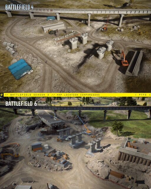 Battlefield 6: Golmud Railway - DICE bringt den BF4-Klassiker gigantisch zurück (inkl. Bildvergleich) 9 Battlefield 6 Battlefield 4 Golmud Railway vergleich 4