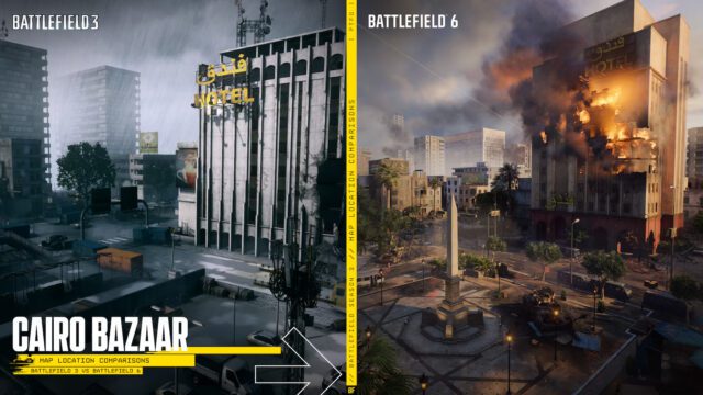 Battlefield 6: Cairo Bazaar Developer Map Guide – Zonen, Tipps & Taktiken 2 Map comparison Cario BazaarGLA Chario Bazaar Comparission 16x9 Page1