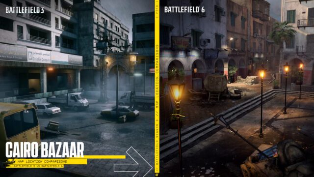 Battlefield 6: Cairo Bazaar Developer Map Guide – Zonen, Tipps & Taktiken 5 Map comparison Cario BazaarGLA Chario Bazaar Comparission 16x9 Page4