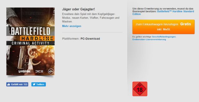 Battlefield 4 Naval Strike und Battlefield Hardline Criminal Activity für kurze Zeit umsonst 4 Battlefield Hardline Criminal Activity gratis