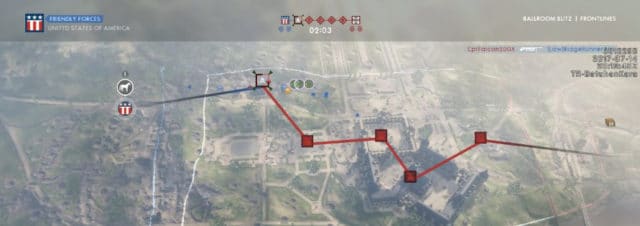 Battlefield 1: DICE testet zwei weitere Vanilla-Maps für den Frontlines-Spielmodus 2 Frontlines Layout @ Ballroom Blitz