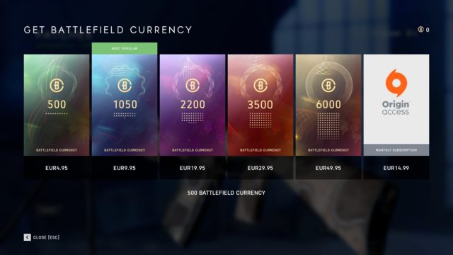 battlefield v currency costs
