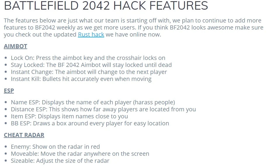 Battlefield 2042: Cheat-Hersteller bewirbt ersten Multi-Hack 1 battlefield 2042 first hack