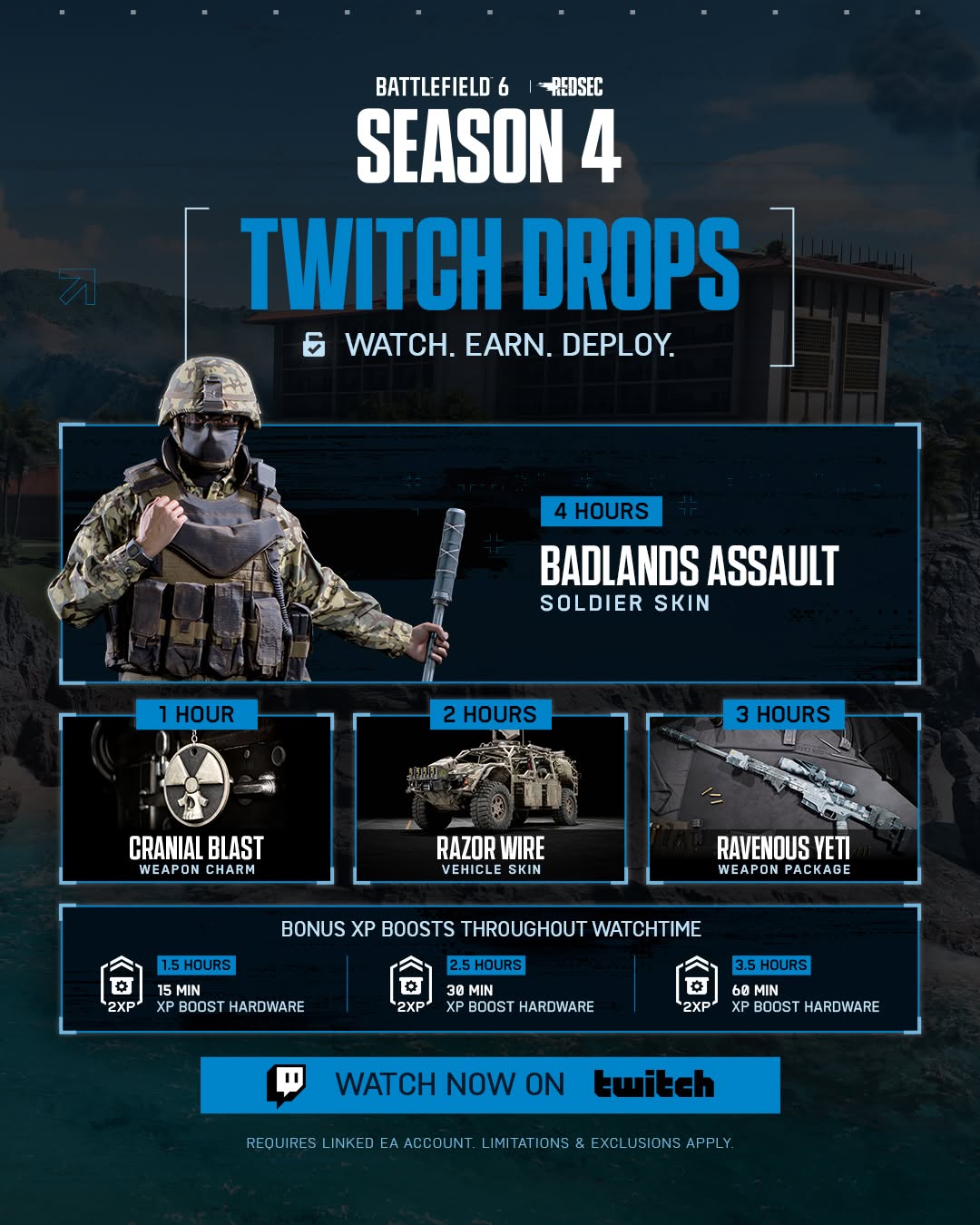 Battlefield 6 - Season 4 Twitch Drops: Alle Belohnungen und So seid ihr dabei 1 battlefield 6 season 4 twitch event